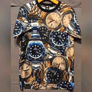 Vintage Y2K Crooks & Castles 'Big Faces' All Over Print  T-Shirt